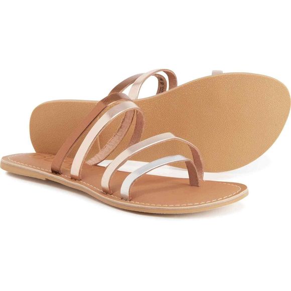 BEACH by Matisse Summertime Metallic Slide Sandals, brown, Size 7‎ - Picture 1 of 7
